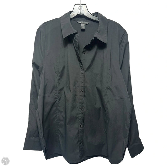 Top Long Sleeve By Athleta In Black, Size: L