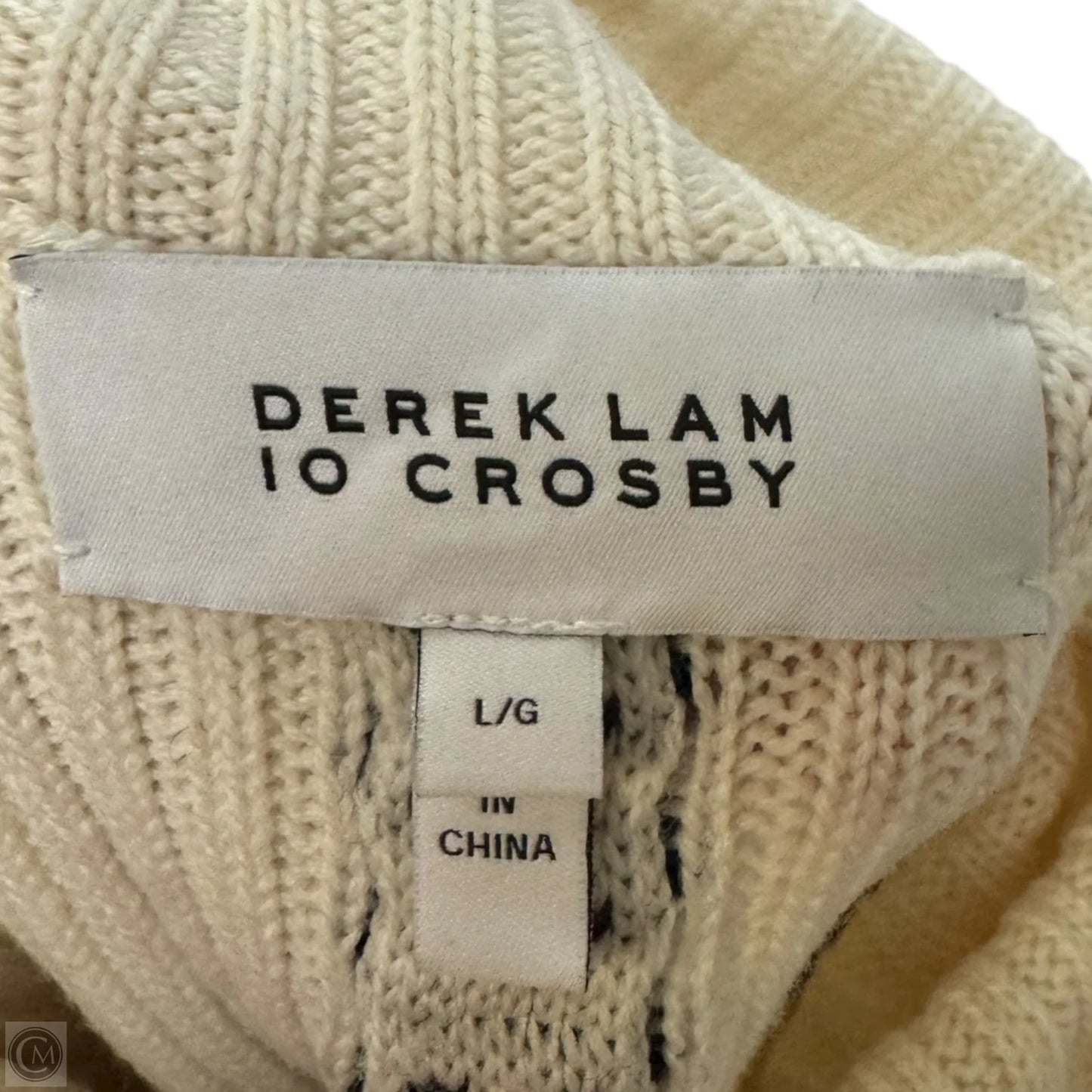 Merino Sleeveless Braid Sweater Designer By Derek Lam In Tan, Size: L