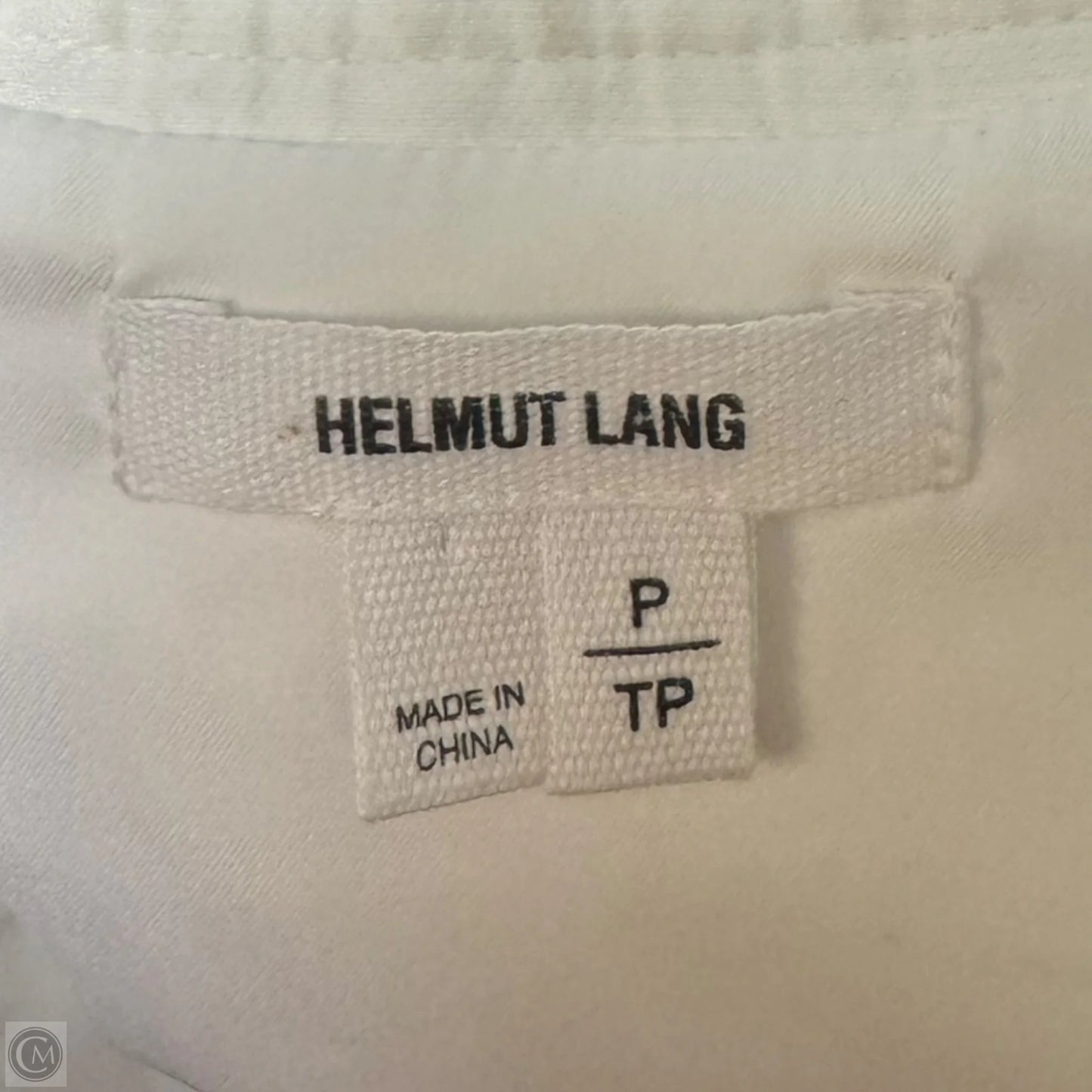 Leather Trim Belted Vest By Helmut Lang In White, Size: XS/S