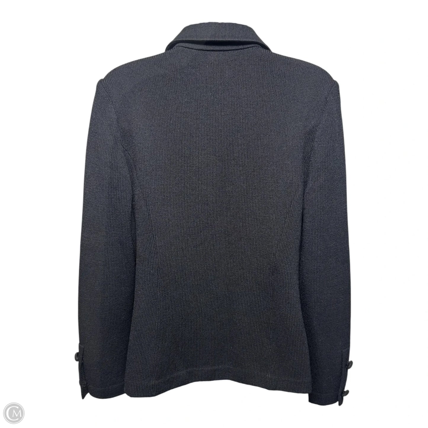 Knit Blazer Luxury Designer By St John Collection In Black, Size: 4