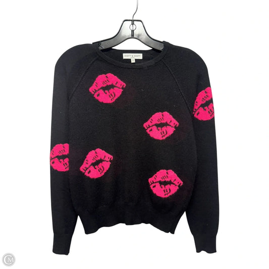Kiss Sweater Cashmere By Scott & Scott In Black, Size: S