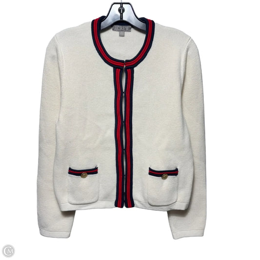 Sweater Cardigan By J. Crew In Cream, Size: M