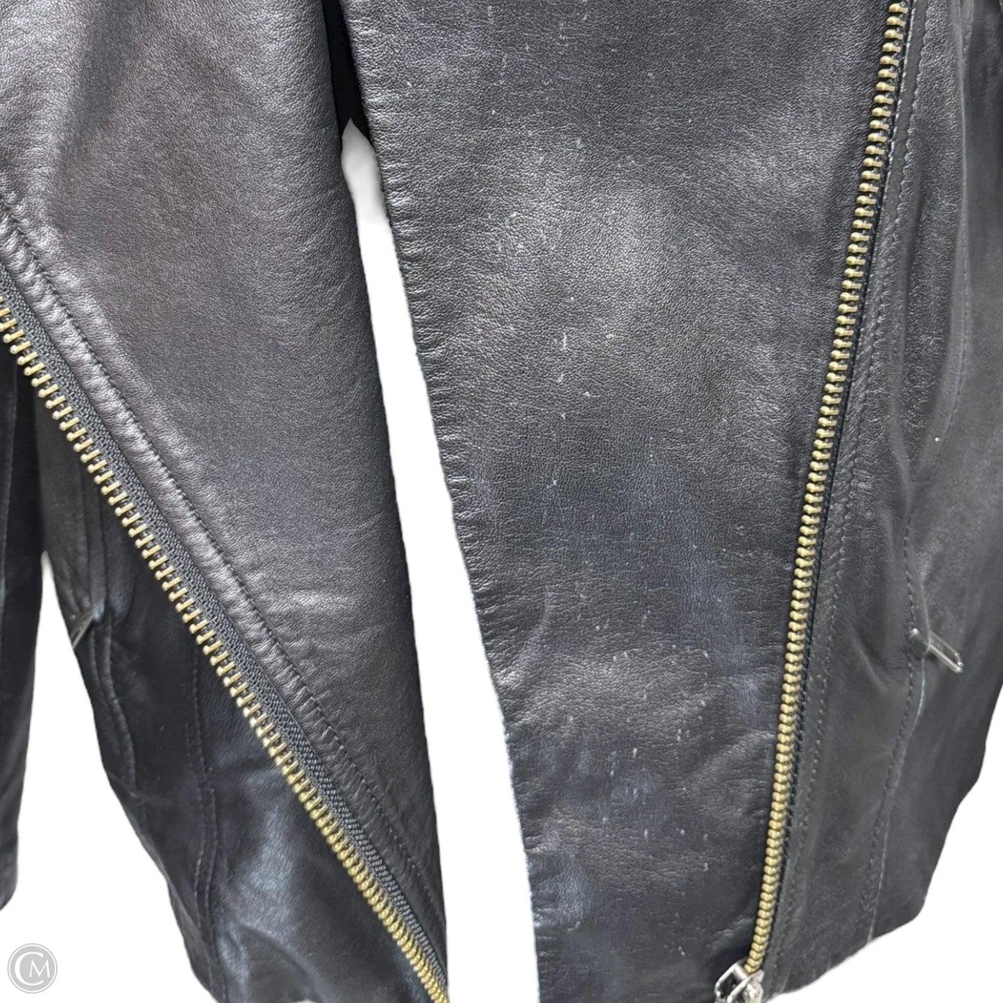 Jacket Leather By Helmut Lang In Black, Size: S