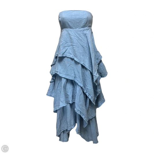 Dress Casual Midi By Free People In Blue, Size: Xs