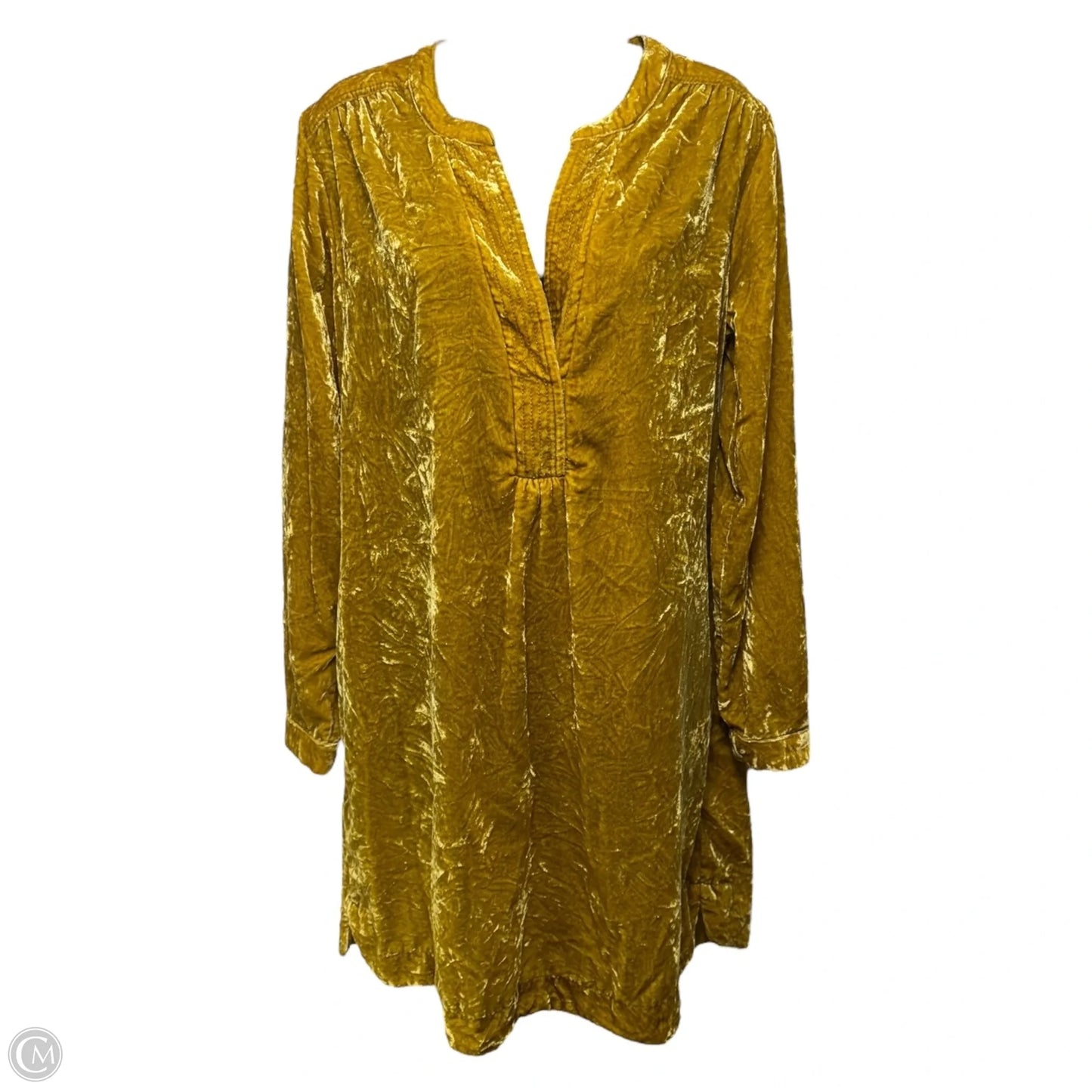 Dress Casual Short By Anthropologie In Gold, Size: S