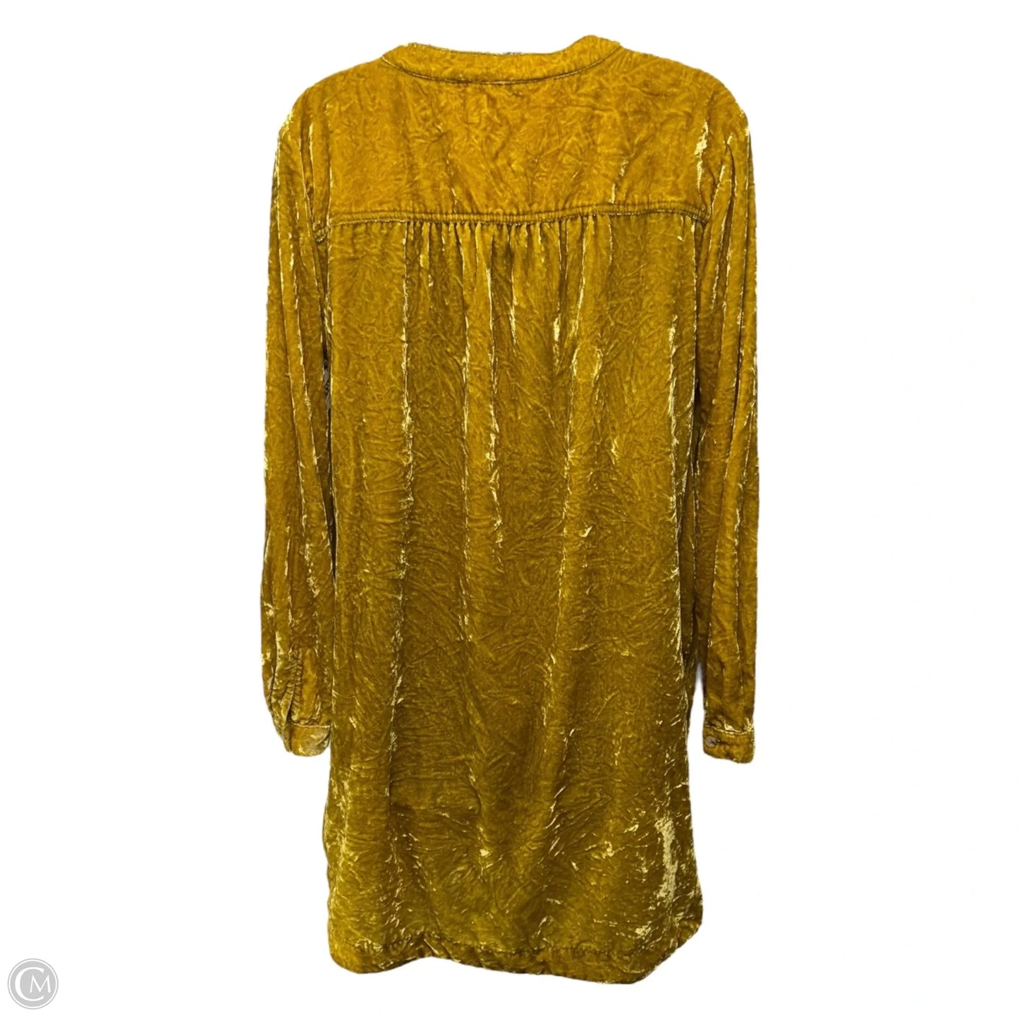 Dress Casual Short By Anthropologie In Gold, Size: S