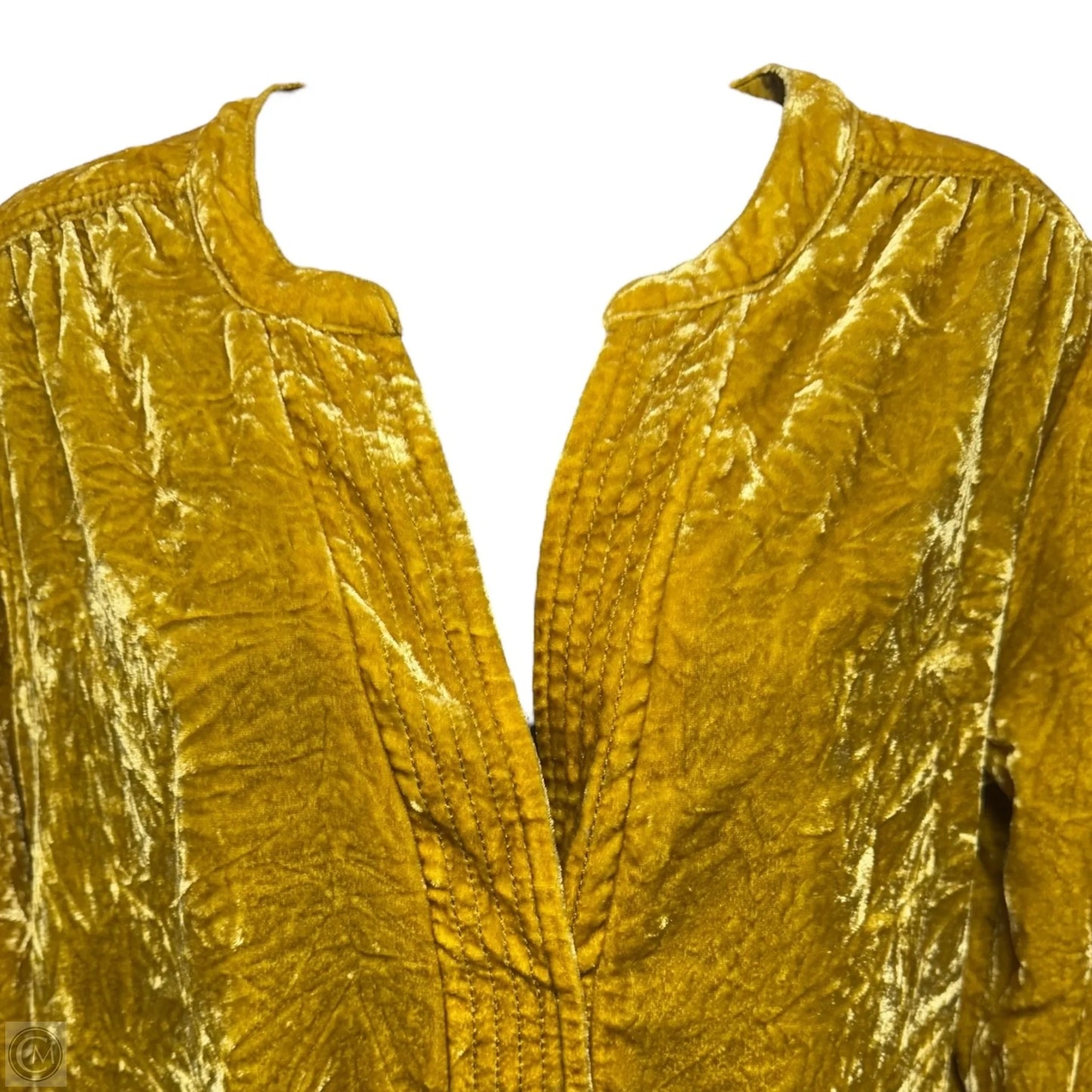 Dress Casual Short By Anthropologie In Gold, Size: S