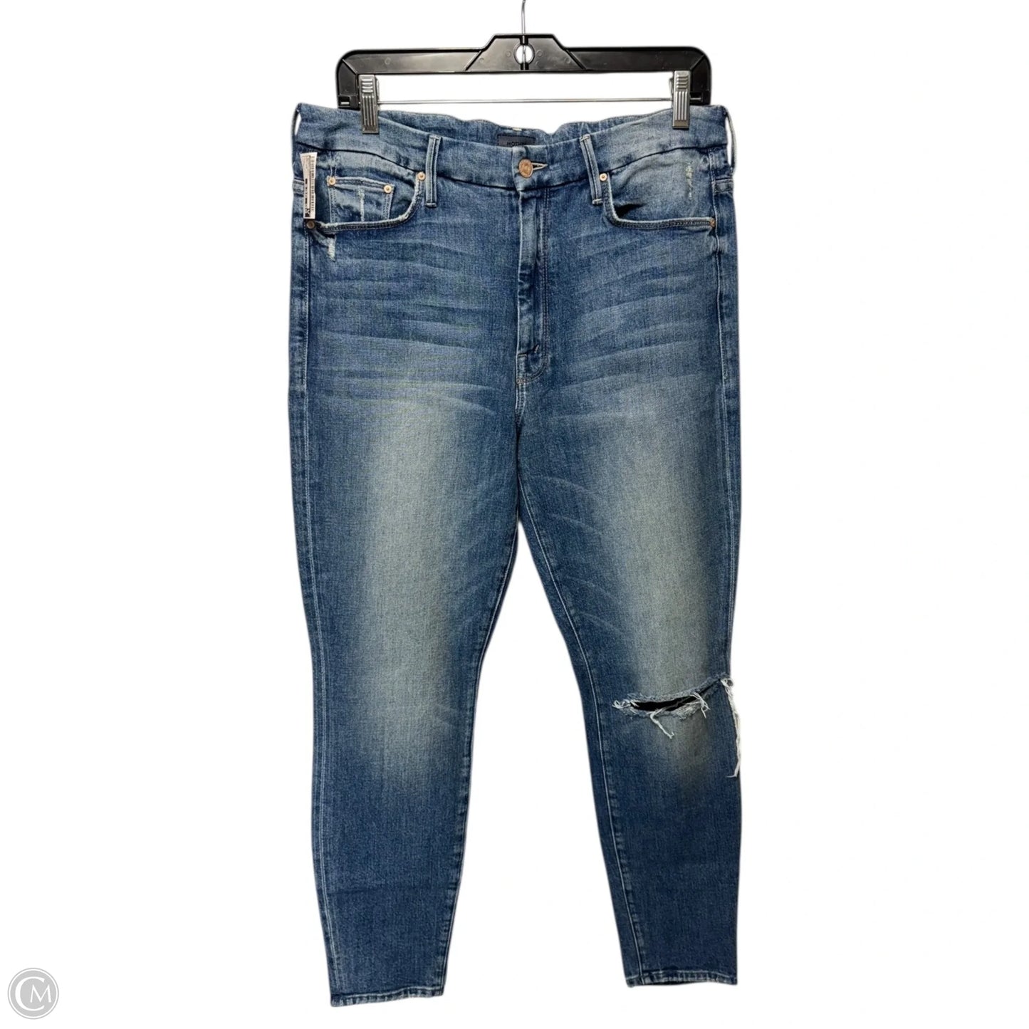The Looker Jeans Skinny By Mother In Blue Denim, Size: 14