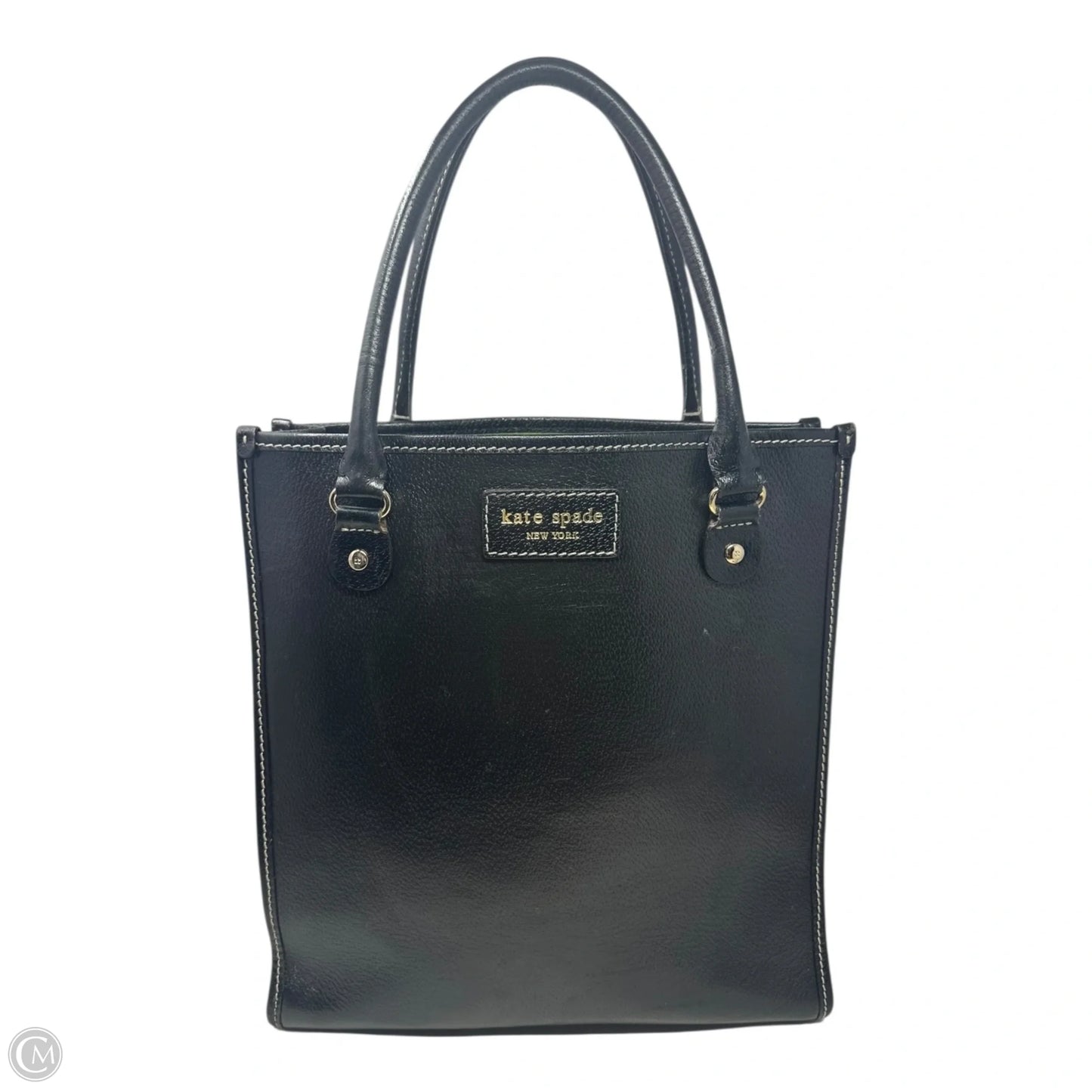 Leather Tote Designer By Kate Spade, Size: Large