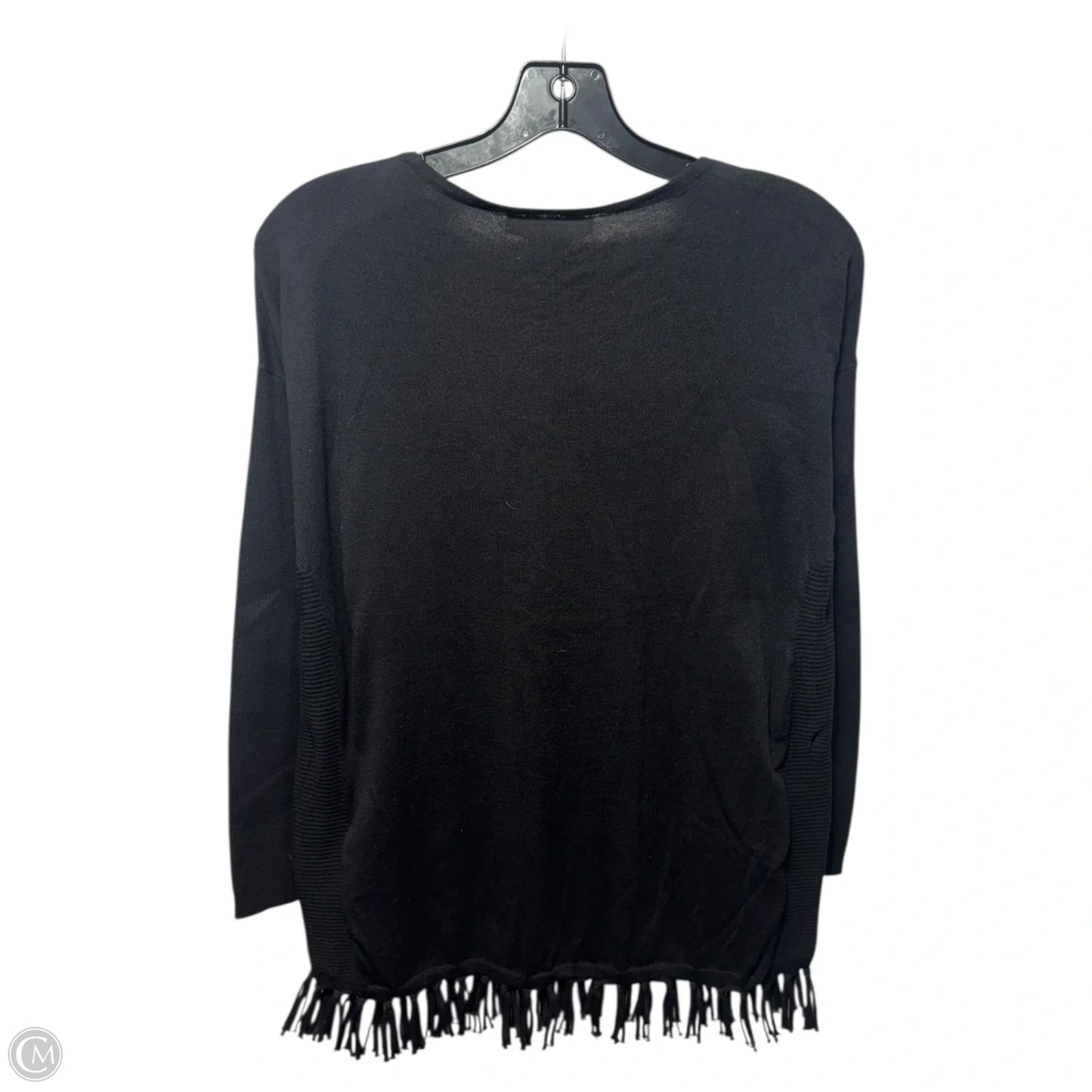 Ramona Fringe Sweater Designer By Lilly Pulitzer In Black, Size: XXS