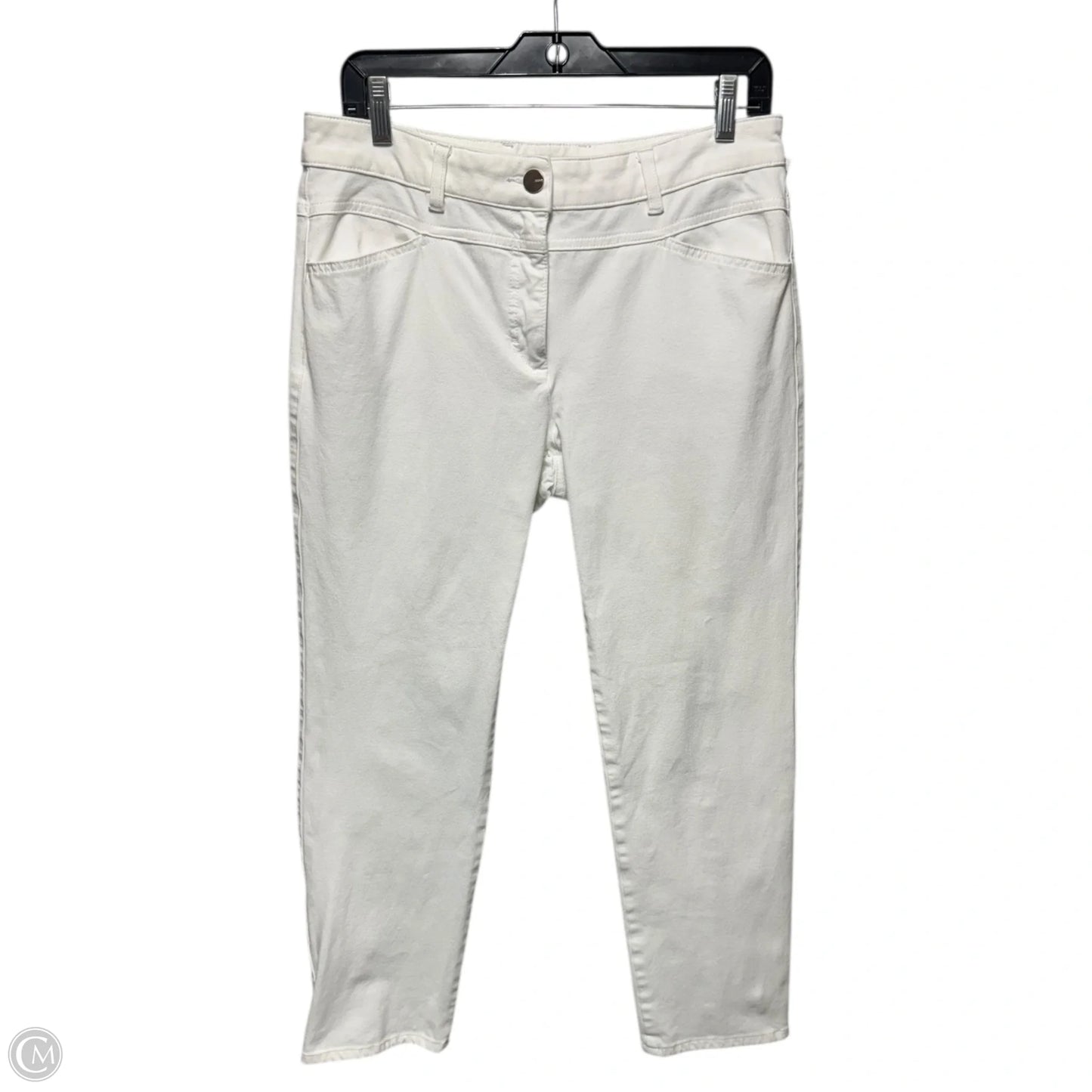 Pants Designer By Escada In White, Size: M