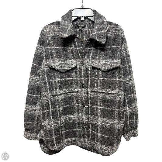 Wool Blend Jacket By Banana Republic In Grey, Size: Xs