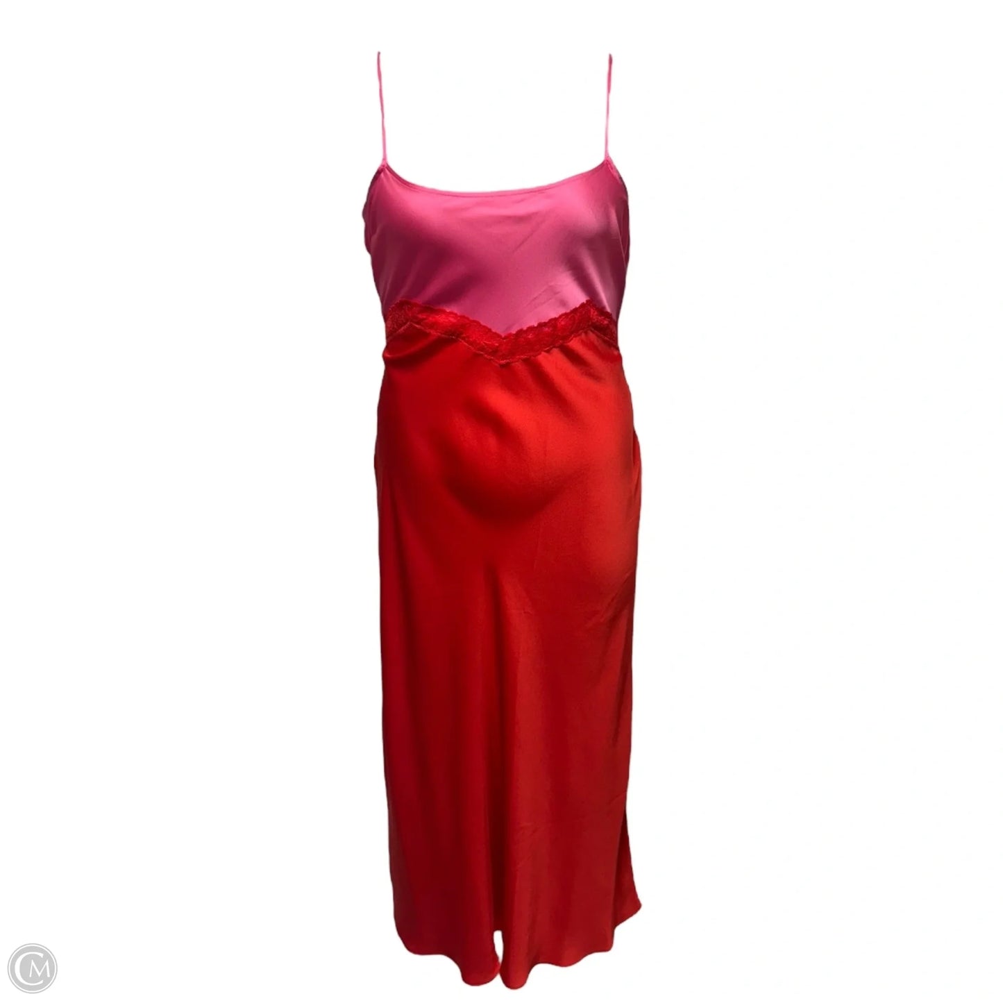Dress Party Long By Gianni Bini In Orange & Pink, Size: 12