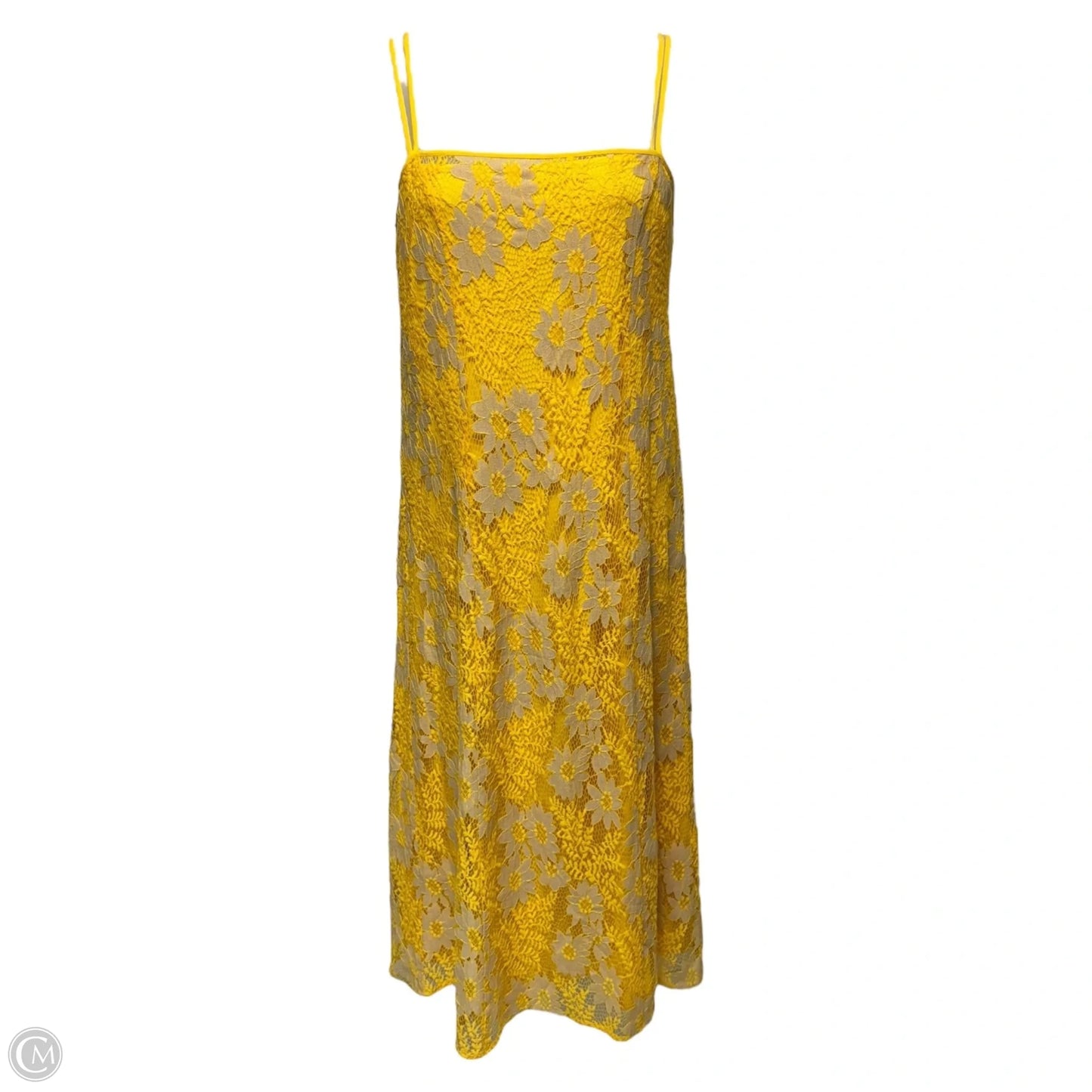 Lace Dress Party Long By Chelsea And Violet In Yellow, Size: L