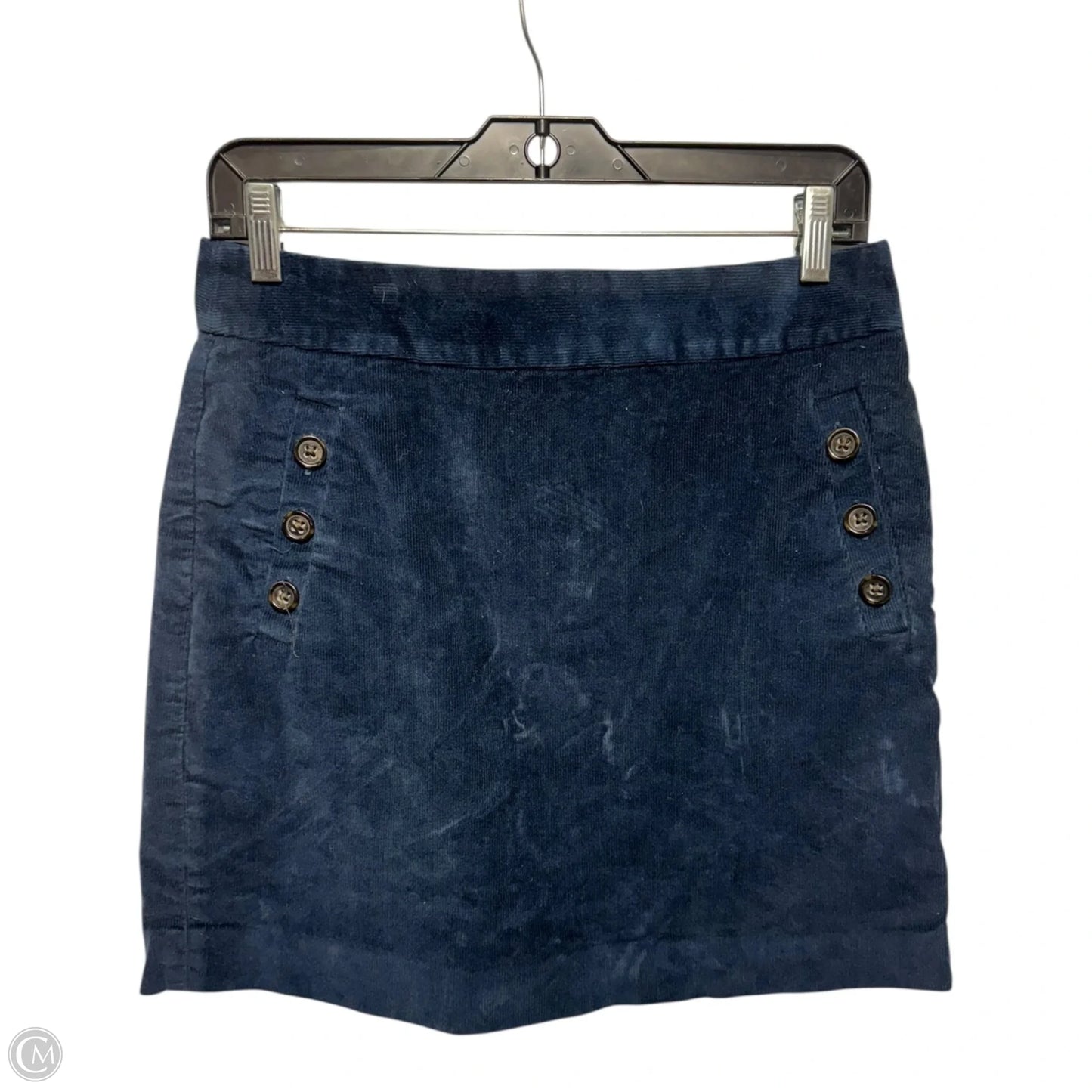 Corduroy Skirt Mini & Short By Banana Republic In Navy, Size: 8