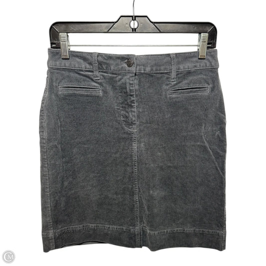 Corduroy Skirt Mini & Short By Talbots In Grey, Size: 4p