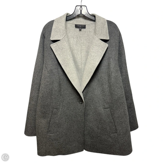 Coat Wool By Talbots In Grey, Size: 20