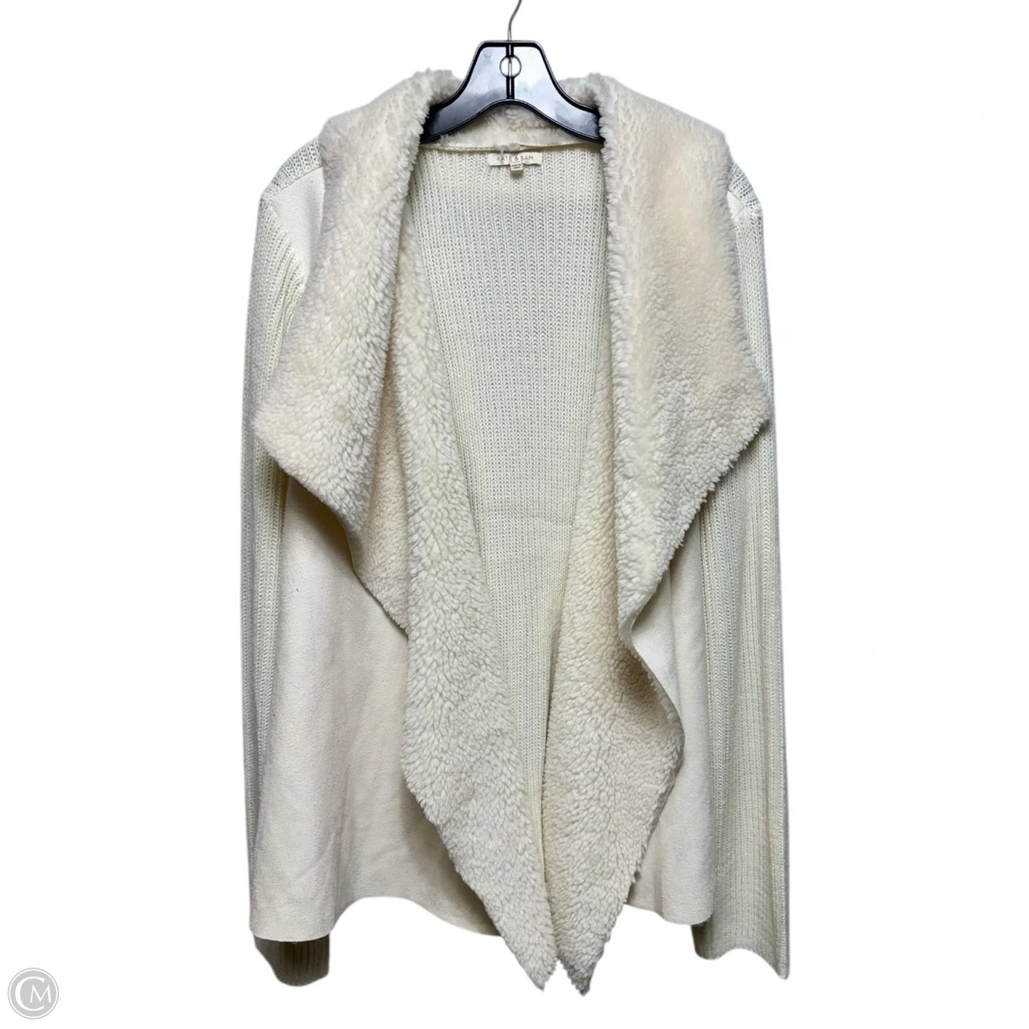 Sweater Cardigan By Kate & Sam In Cream, Size: Xxl