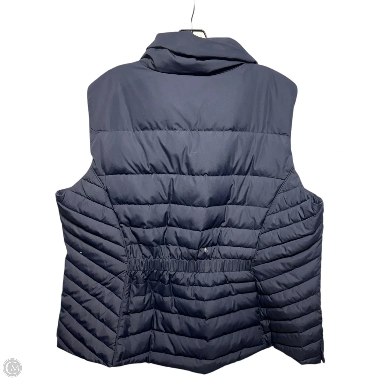 Down Vest Puffer & Quilted By Talbots In Navy, Size: 2x