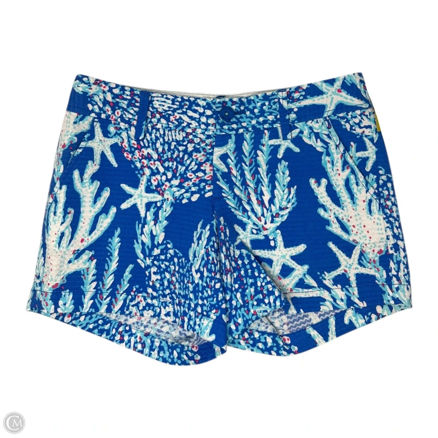 Callahan Shorts Designer By Lilly Pulitzer In Brewster Blue Good Reef Starfish, Size: 6