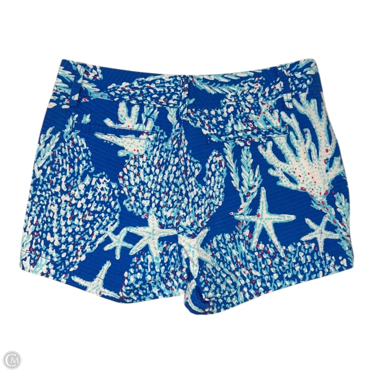 Callahan Shorts Designer By Lilly Pulitzer In Brewster Blue Good Reef Starfish, Size: 6