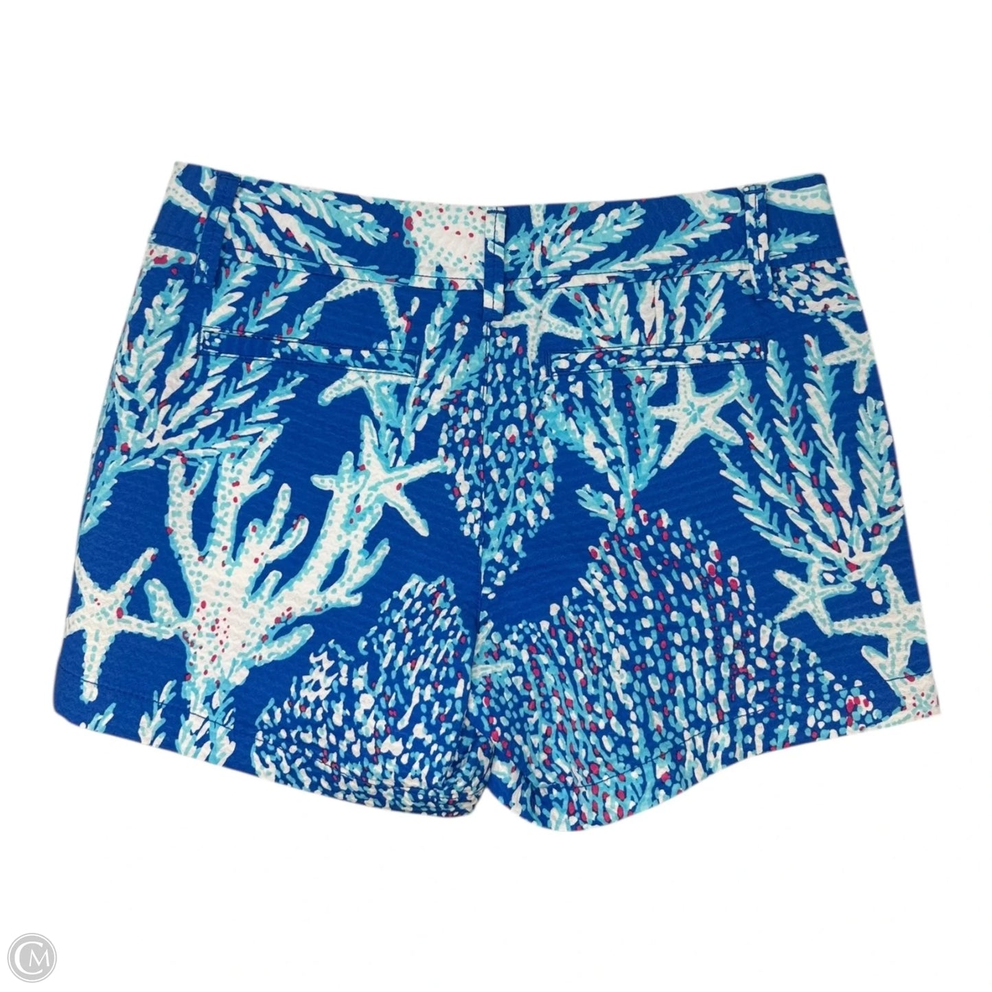 Callahan Shorts Designer By Lilly Pulitzer In Brewster Blue Good Reef Starfish, Size: 6