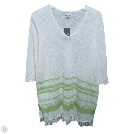 Linen Sweater By J. Jill In Striped Pattern, Size: Mp