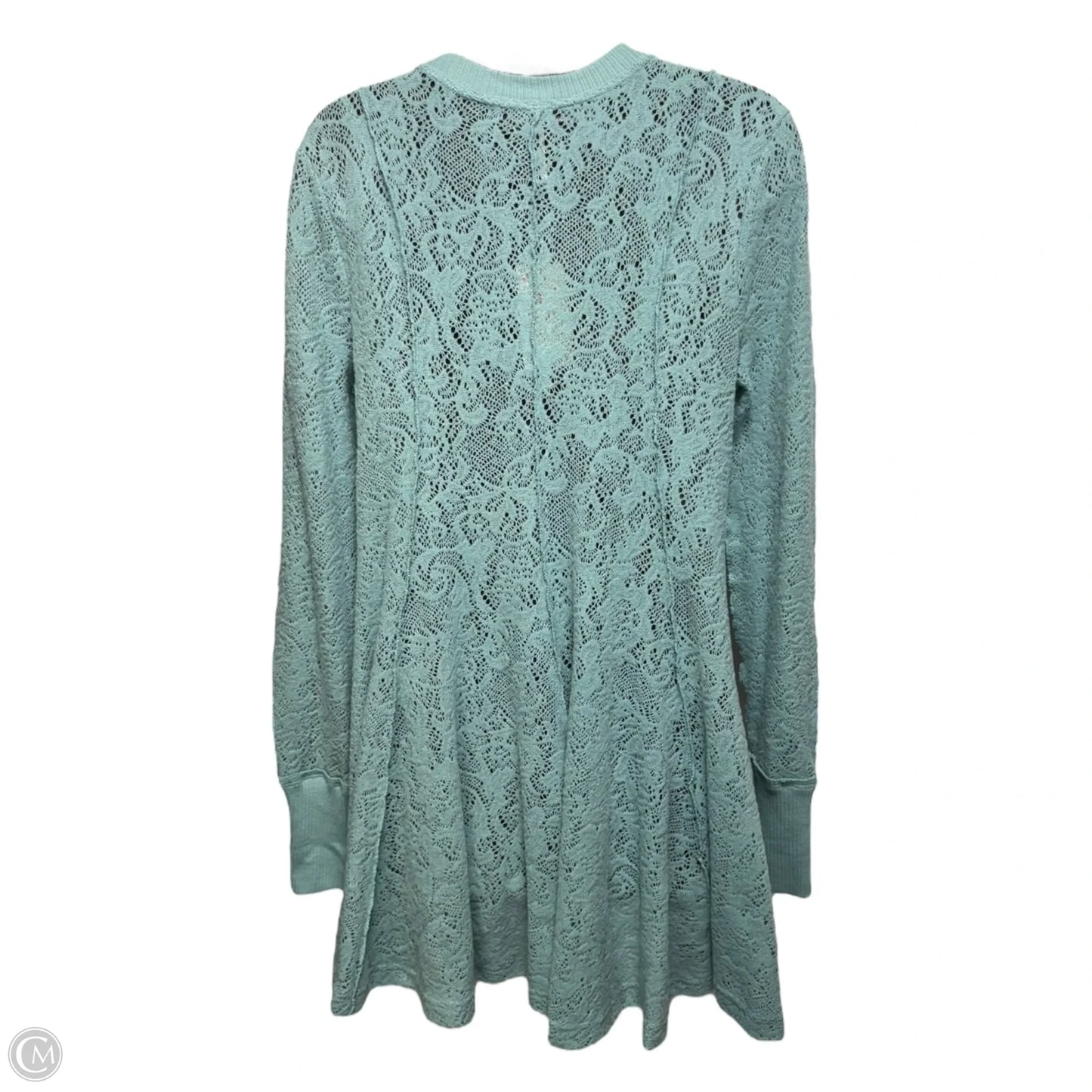 Coffee In The Morning Tunic Sweater-dress By Free People In Astral Sea, Size: S