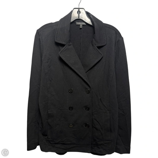 Coat Peacoat By Eileen Fisher In Black, Size: M
