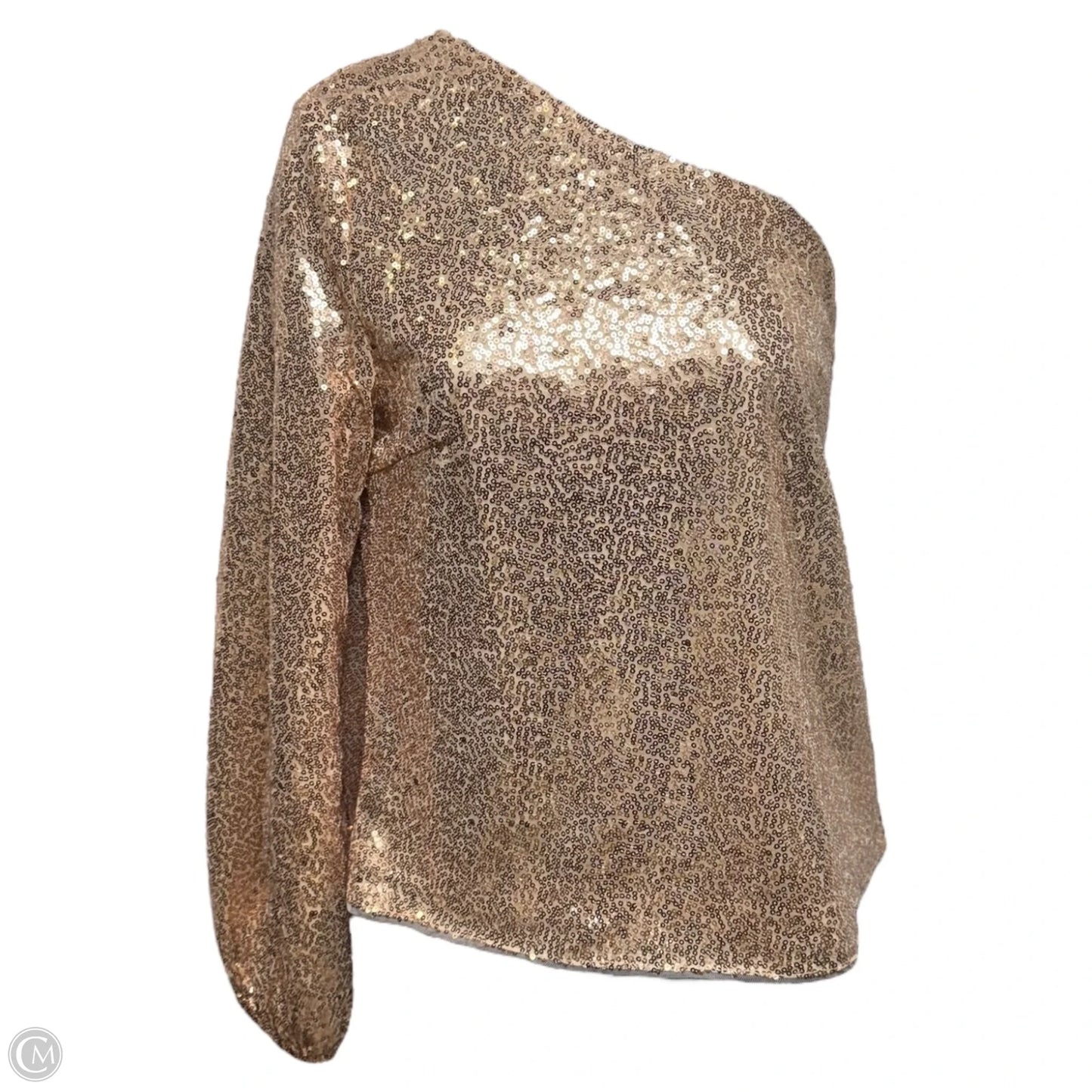 Top Long Sleeve By Cupshe In Rose Gold, Size: S