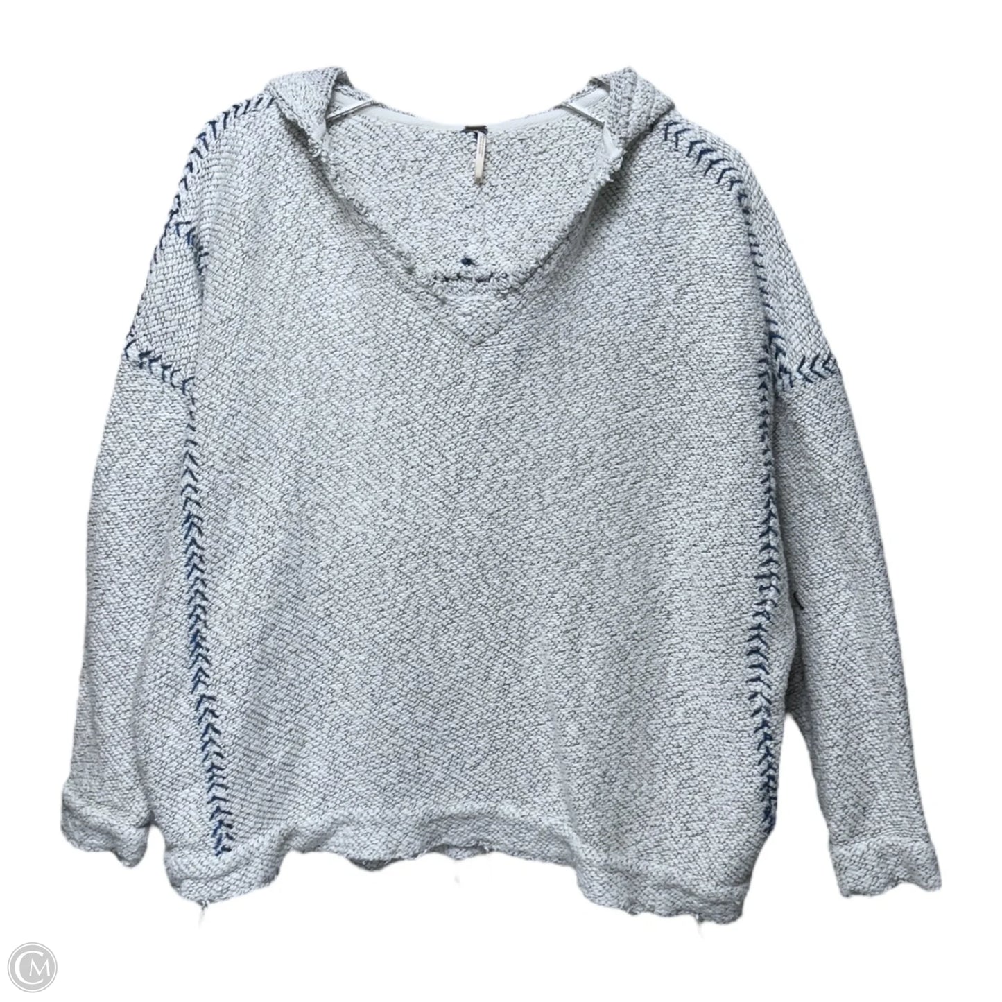 Pullover Hoodie Sweatshirt By Free People In Grey, Size: Xs