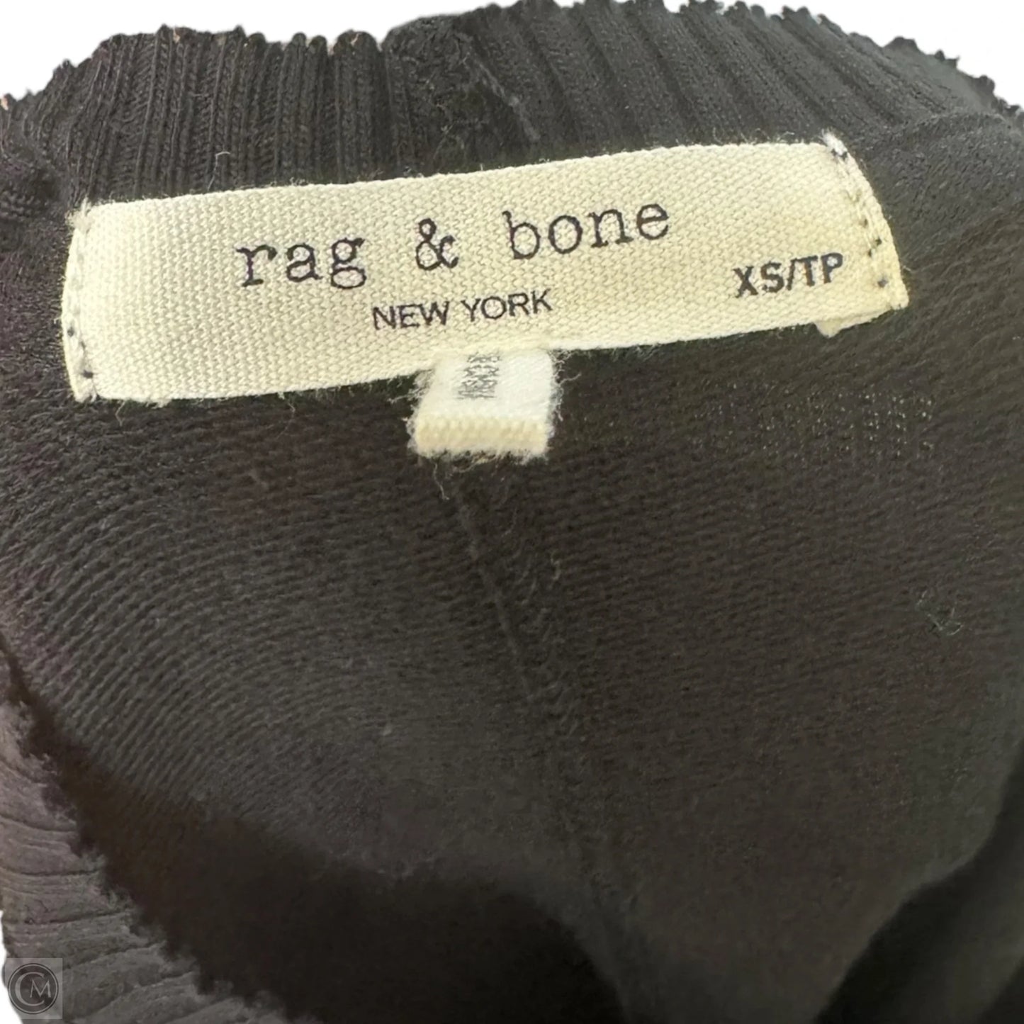 Townes Knit Midi Dress By Rag And Bone In Black, Size: XS