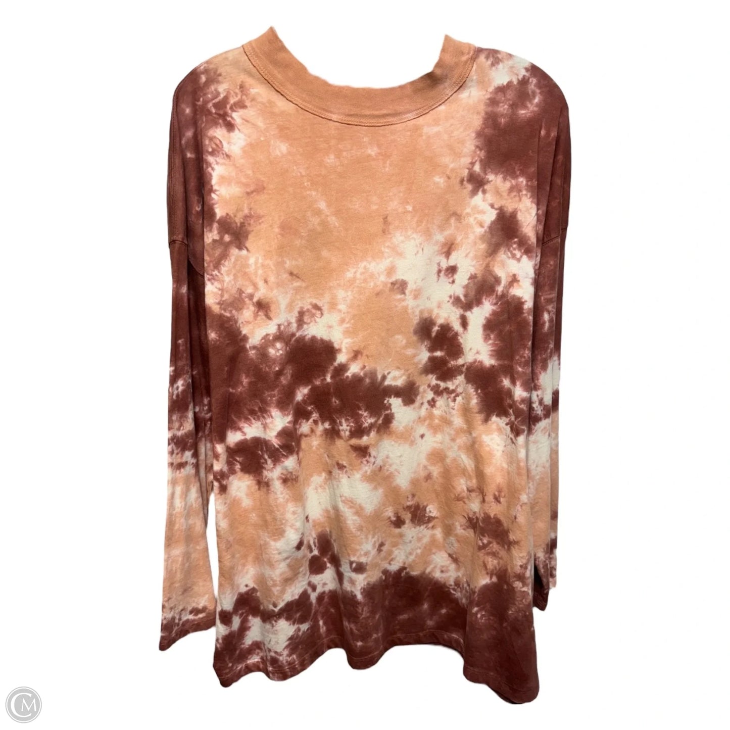 Top Long Sleeve By We The Free In Tie Dye Print, Size: M