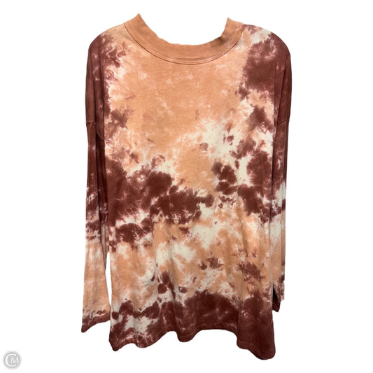 Top Long Sleeve By We The Free In Tie Dye Print, Size: M