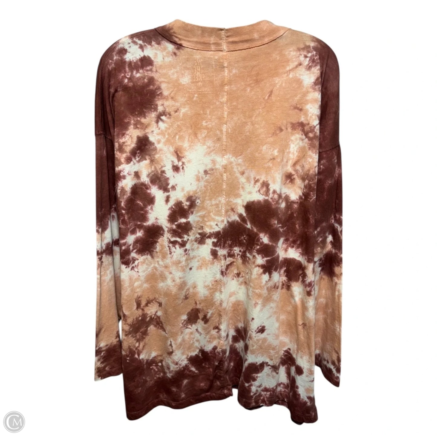 Top Long Sleeve By We The Free In Tie Dye Print, Size: M