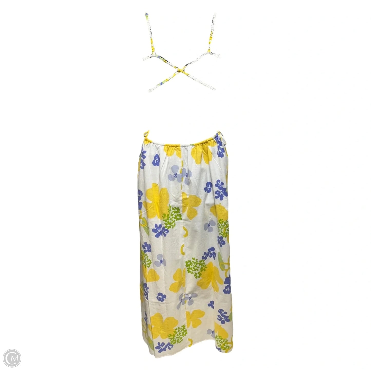 Smocked Open Back Dress Casual Maxi By Sabo In Floral Print, Size: Xs