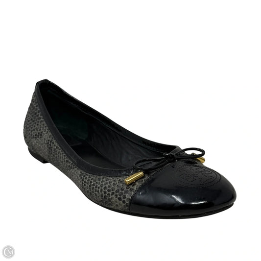 Verbena Tribal Snake Ballet Flats Designer By Tory Burch In Snakeskin Print, Size: 8.5
