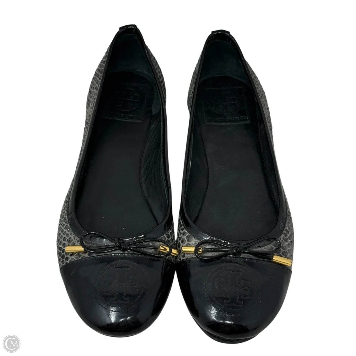 Verbena Tribal Snake Ballet Flats Designer By Tory Burch In Snakeskin Print, Size: 8.5