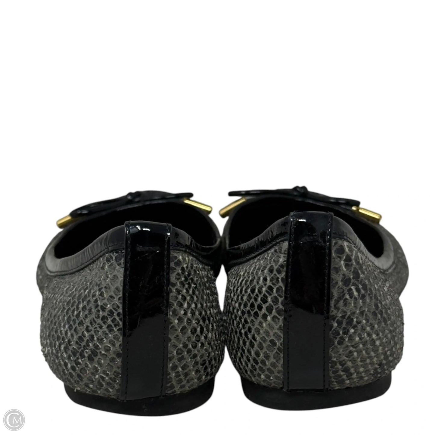 Verbena Tribal Snake Ballet Flats Designer By Tory Burch In Snakeskin Print, Size: 8.5