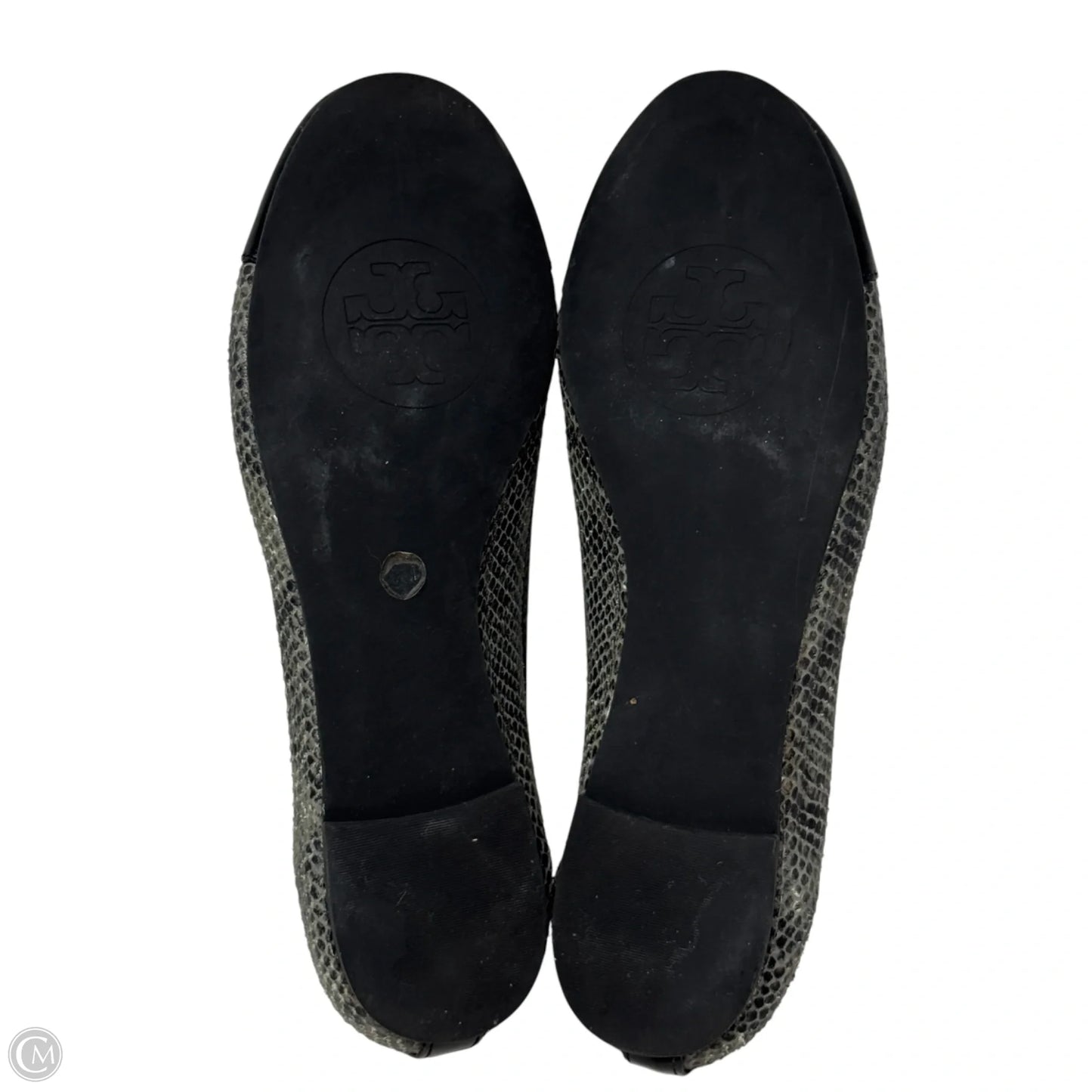 Verbena Tribal Snake Ballet Flats Designer By Tory Burch In Snakeskin Print, Size: 8.5