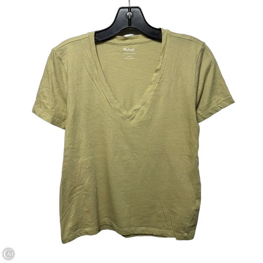 Top Short Sleeve Basic By Madewell In Green, Size: S