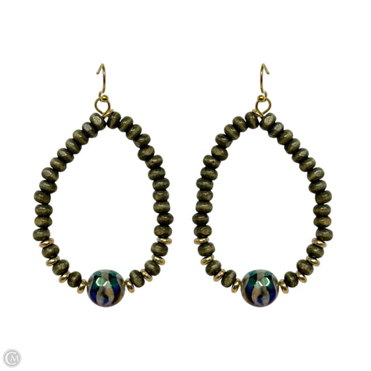 Beaded Teardrop Dangle Earrings