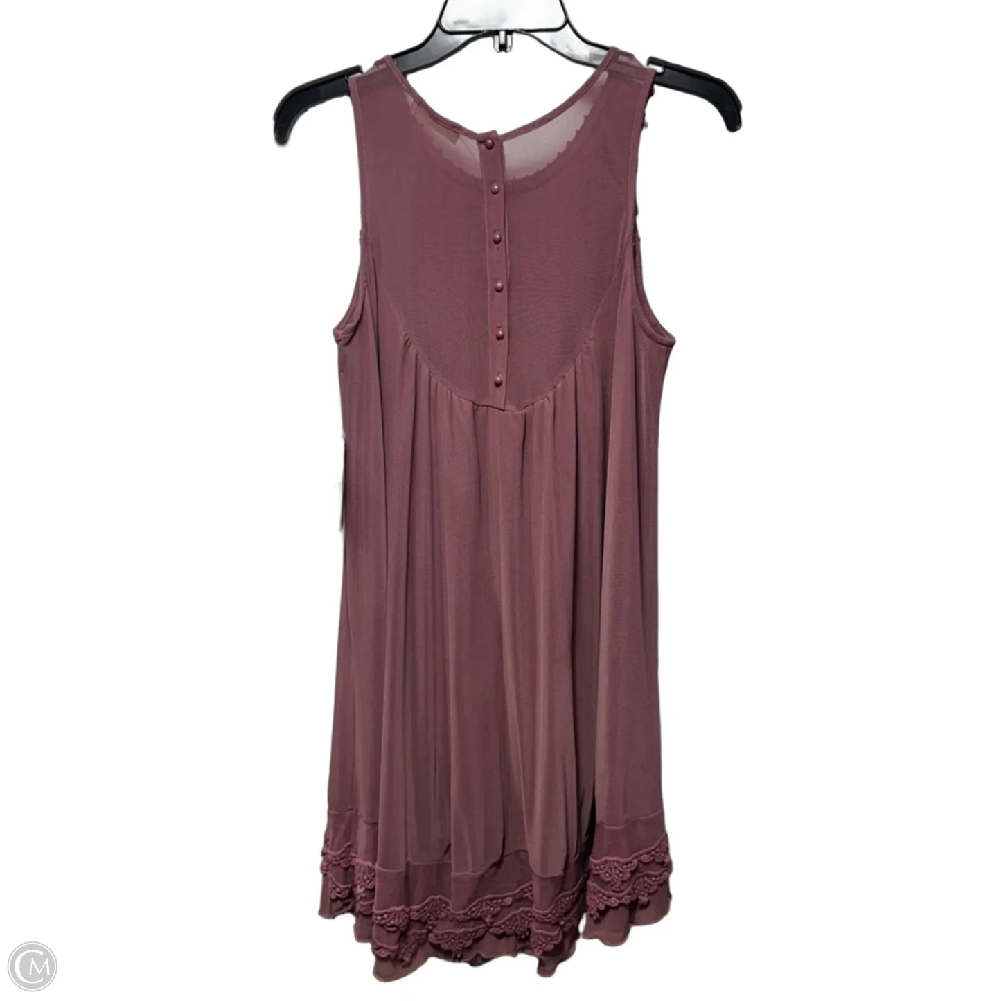 Mesh Embroidered Dress Casual Short By Altard State In Pink, Size: S