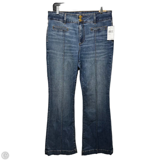 Ana High Rise Flare Jeans By Kut In Blue Denim, Size: 14