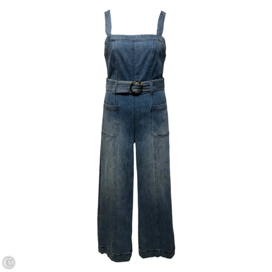 Belted Denim Jumpsuit By Pilcro In Blue Denim, Size: 6
