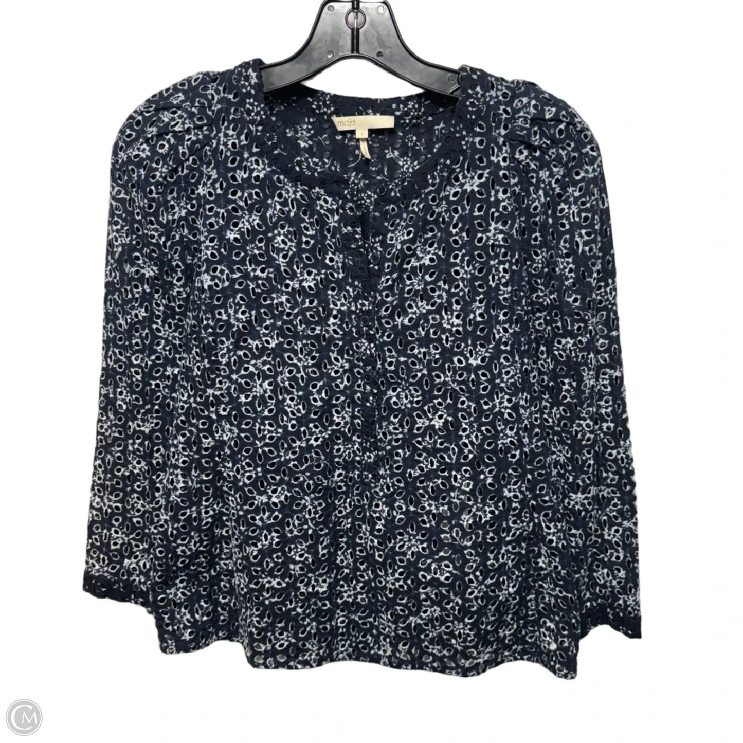 Top Long Sleeve By Maje In Blue, Size: S