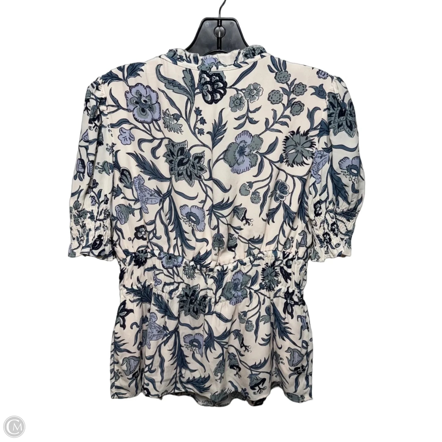 Isadora Blouse By Spartina In Hamilton Floral Block Cream, Size: S