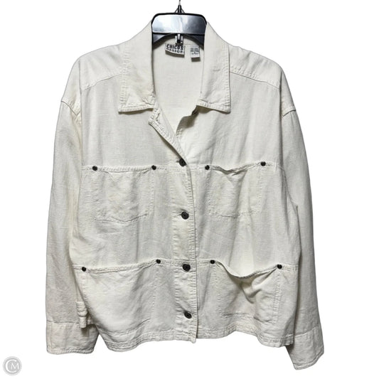 Jacket Other By Chicos In White, Size: 2