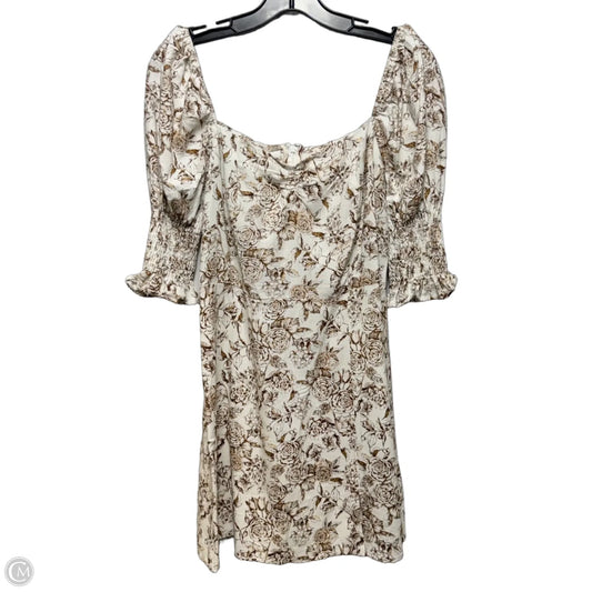 Dress Casual Short By Mi Ami In Floral Print, Size: M
