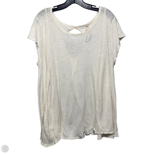 Top Short Sleeve By We The Free In Cream, Size: Xl